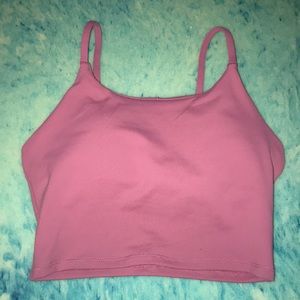 workout cropped tank top with built in bra!